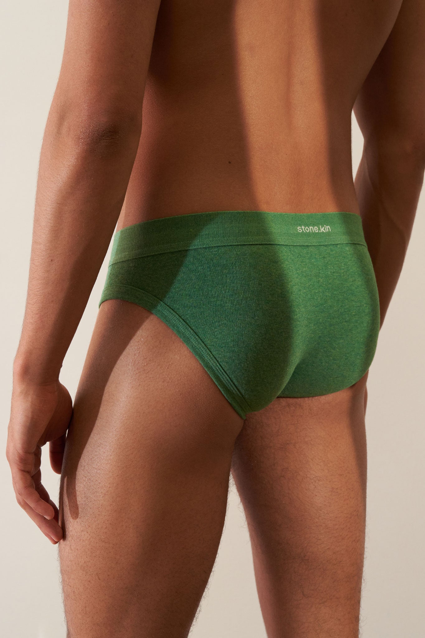 Brief in Organic Cotton Rib - Pandanus