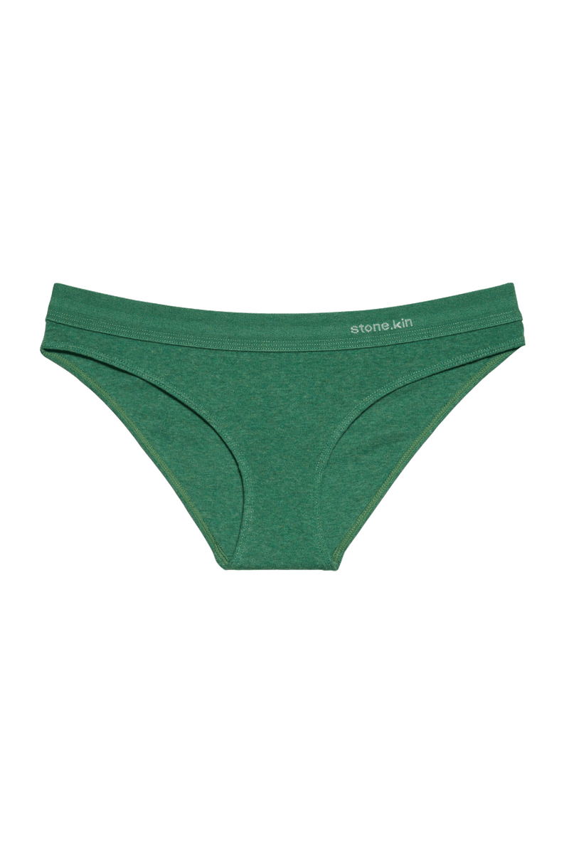 Cheeky in Organic Cotton Rib - Pandanus