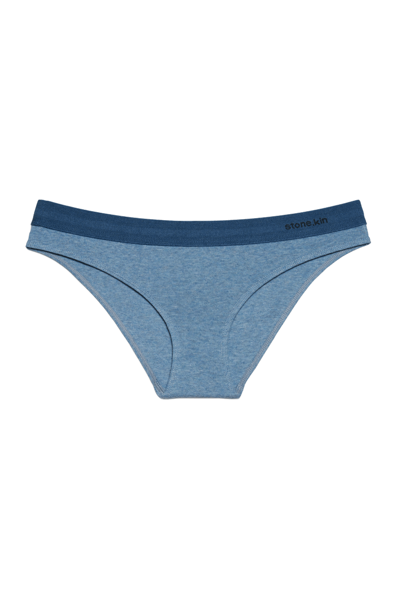 Cheeky in Organic Cotton Rib - Lake & Indigo