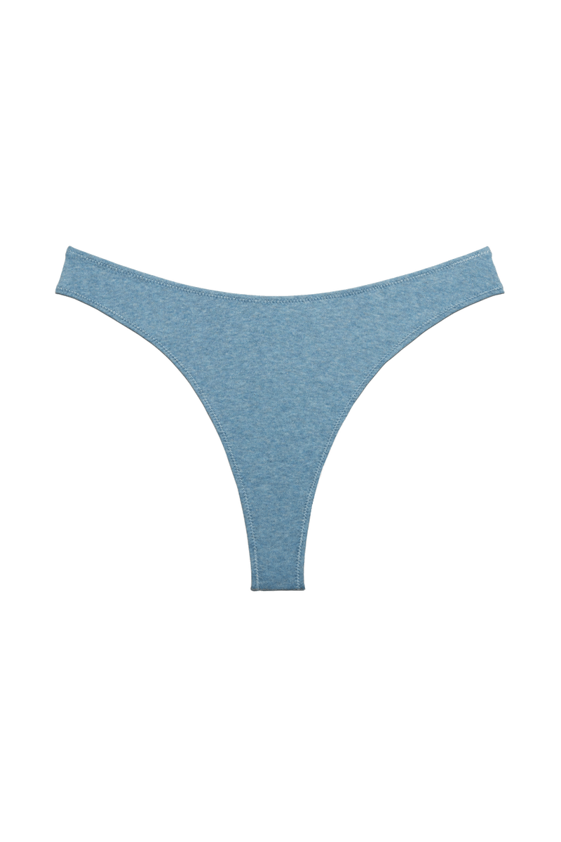 Hi~Thong in Organic Cotton Rib - Lake