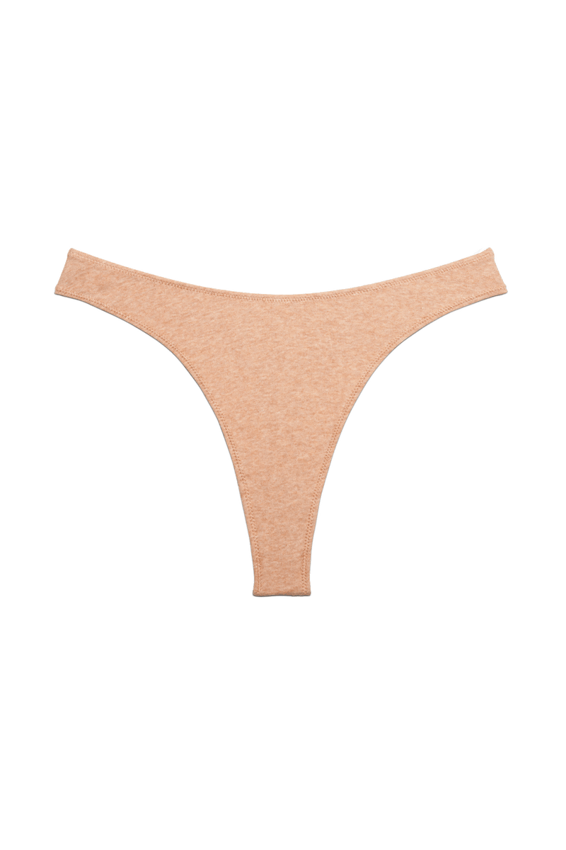 Hi~Thong in Organic Cotton Rib - Nude