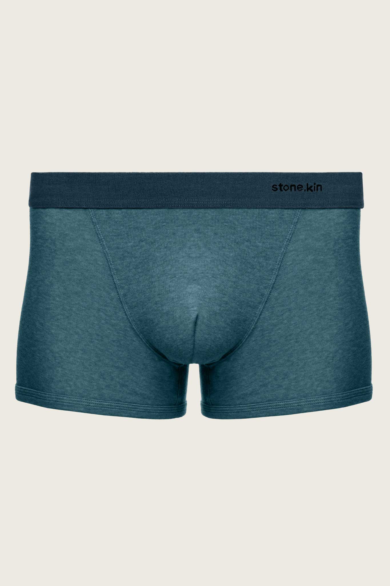 Boxer Brief in Organic Cotton Rib - Lake & Indigo