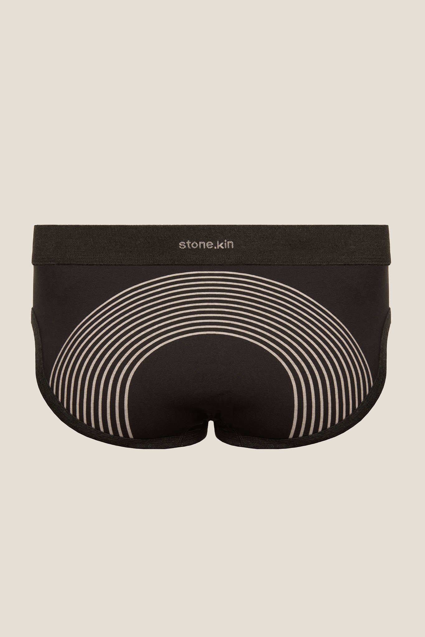 Stone.kin Mens Brief in Black Organic Cotton 