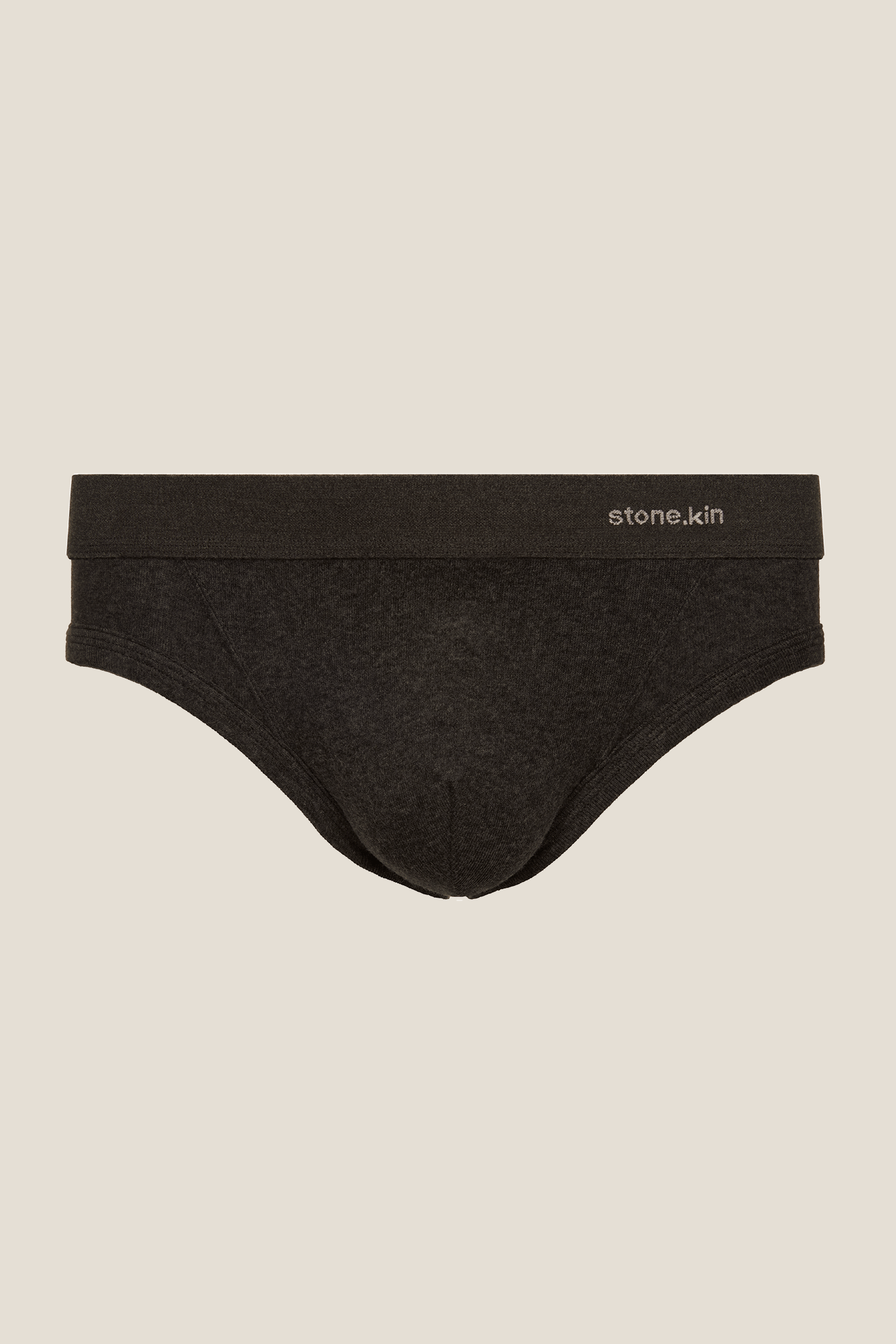 Stone.kin Mens Brief in Black Organic Cotton 